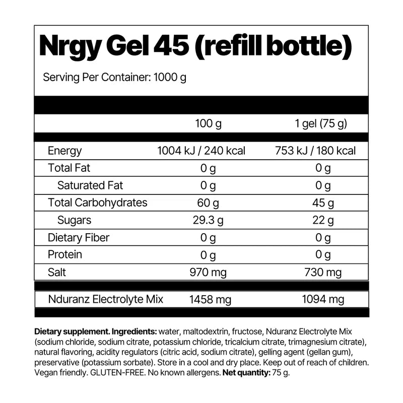Nrgy Gel 45 (refill bottle)