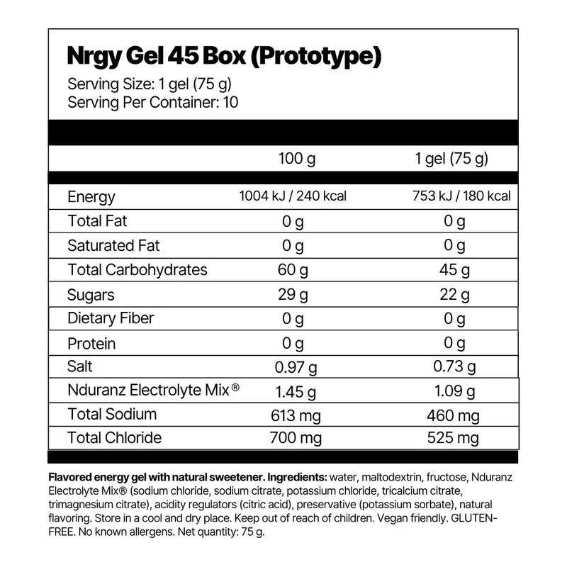 Nrgy Gel 45 Box