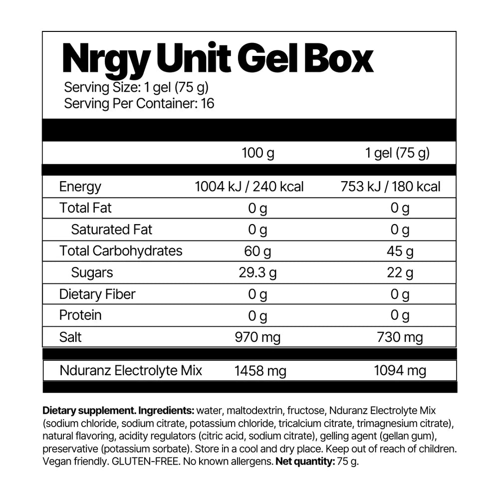 Nrgy Gel 45 Box (16x)